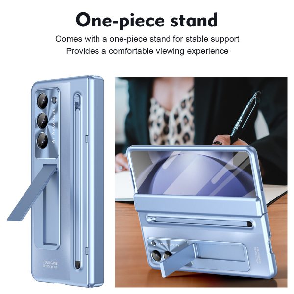 Suitable for Samsung Galaxy Z Fold6 mobile phone case shell film integrated bracket with stylus Z Fold5 anti-fall - Image 3