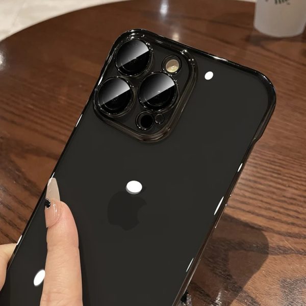 Suitable for iPhone 16 phone case ultra-thin electroplated frameless Apple 15 Promax protective case 14 transparent new model - Image 3
