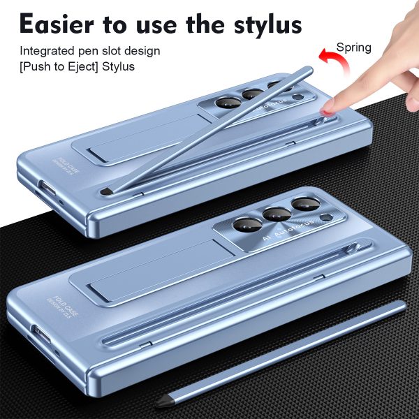 Suitable for Samsung Galaxy Z Fold6 mobile phone case shell film integrated bracket with stylus Z Fold5 anti-fall - Image 2