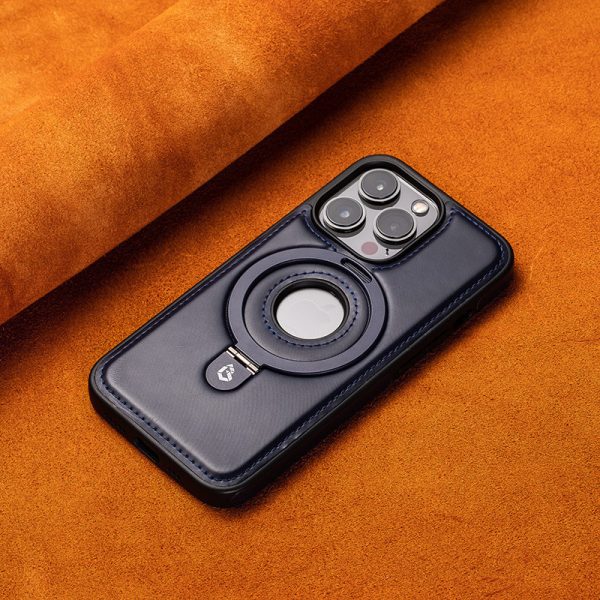 Suitable for Apple 16Promax phone case leather magnetic bracket iPhone 15 anti drop protective case - Image 8
