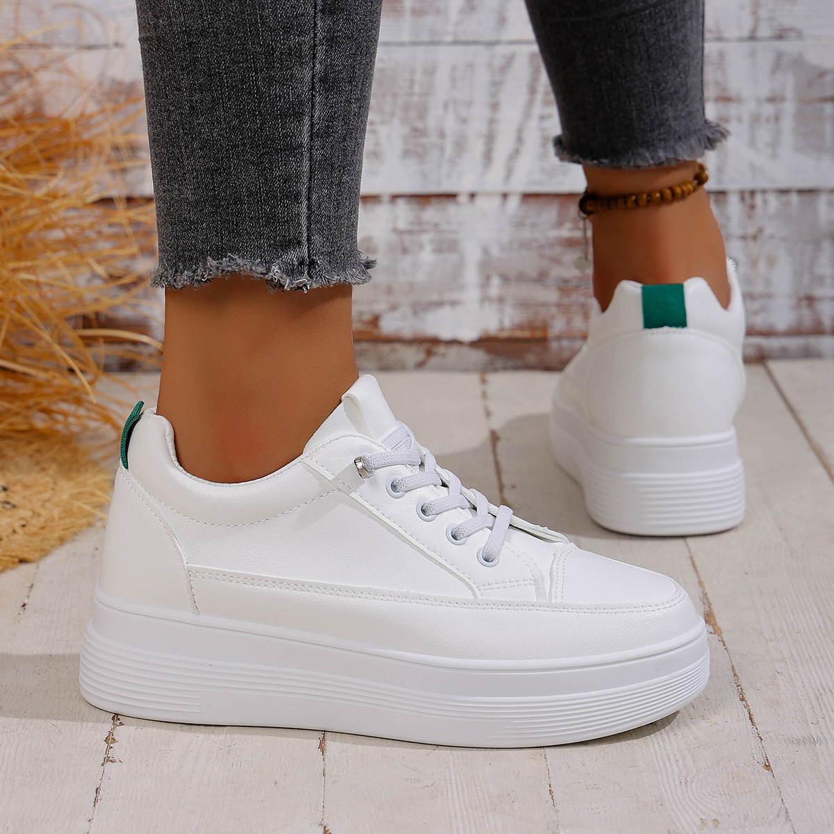 Thick soled height increasing board shoes - Image 7