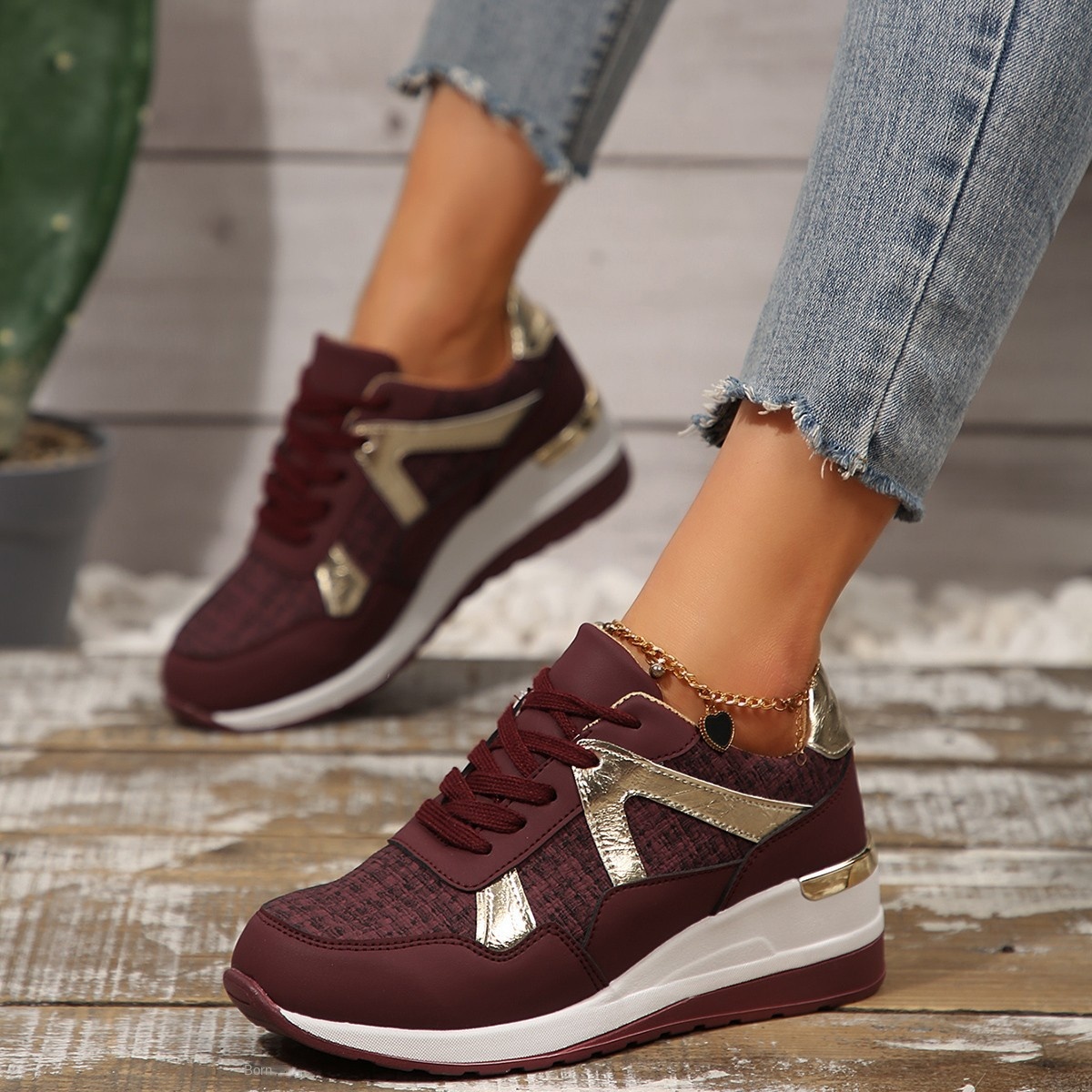 Plus Size Round Toe Retro Sports Shoes for Women Spring and Autumn Fashion New Thick Sole Casual Women's Shoes - Image 3