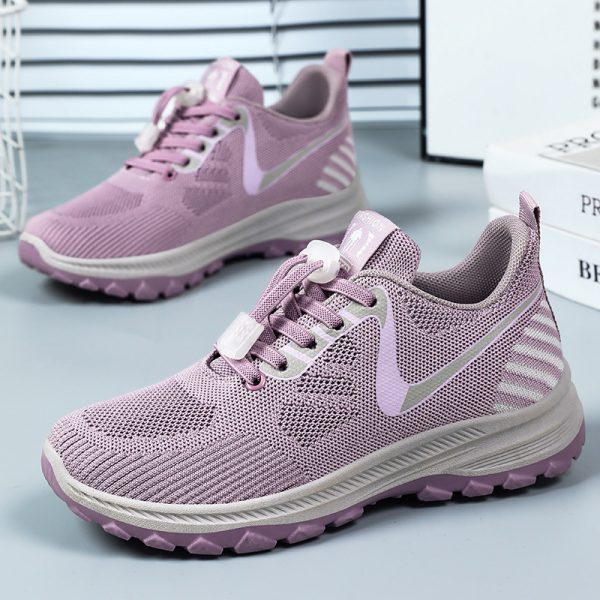 Women's Summer Travel Shoes - Breathable and Comfortable Walking Shoes for Middle-aged and Elderly with Soft Sole Running Shoes for Outdoor Sports - Image 5