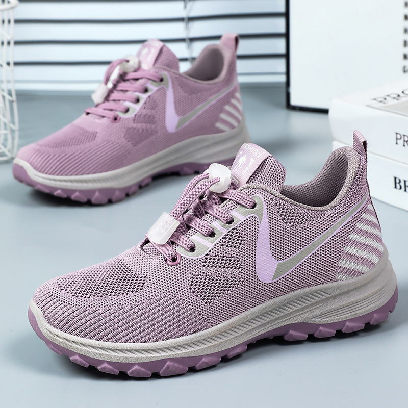 Women's Summer Travel Shoes - Breathable and Comfortable Walking Shoes for Middle-aged and Elderly with Soft Sole Running Shoes for Outdoor Sports - Image 5