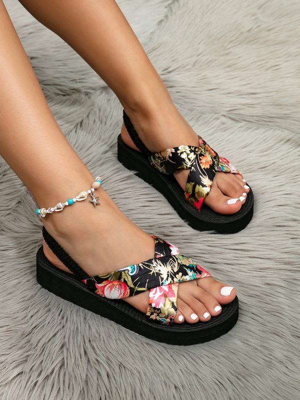 Cross-border European and American Style Women's Sandals New Fashionable Outdoor Wear Small Size Height-increasing Flat Heel Thick Sole Sandals Summer - Image 7