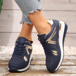 552586172 Plus Size Round Toe Retro Sports Shoes for Women Spring and Autumn Fashion New Thick Sole Casual Women's Shoes