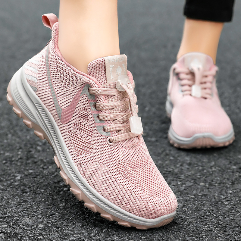Women's Summer Travel Shoes - Breathable and Comfortable Walking Shoes for Middle-aged and Elderly with Soft Sole Running Shoes for Outdoor Sports - Image 3