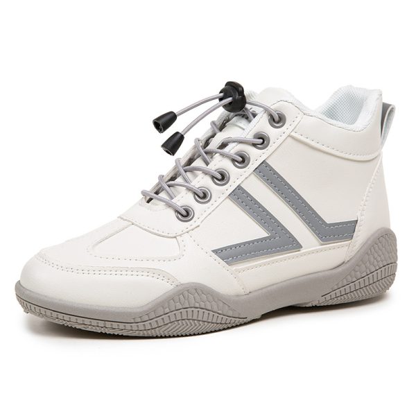 Mid top soft soled white shoes fashionable shoes anti slip and wear-resistant sports shoes for women - Image 7