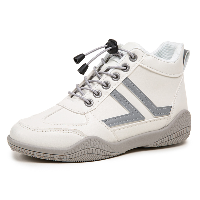Mid top soft soled white shoes fashionable shoes anti slip and wear-resistant sports shoes for women - Image 7