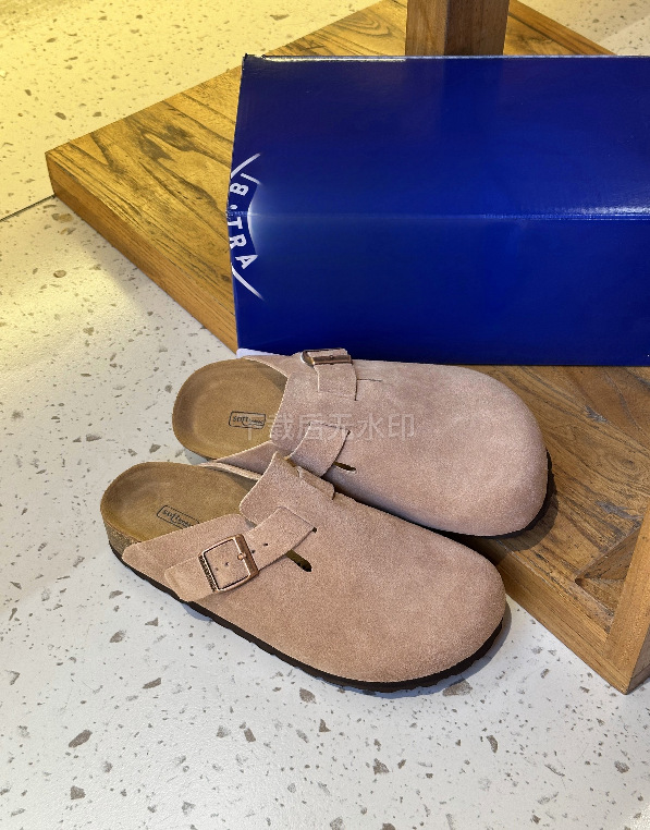 Genuine Leather Round Toe Hidden Heel Closed-Toe Sandals for Women Autumn and Winter Outdoor Wear BK Shoes - Image 11