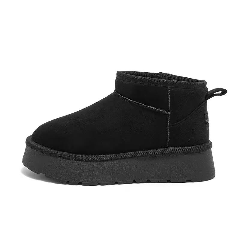 Thick velvet waterproof sponge cake short tube height increasing cotton shoes - Image 6