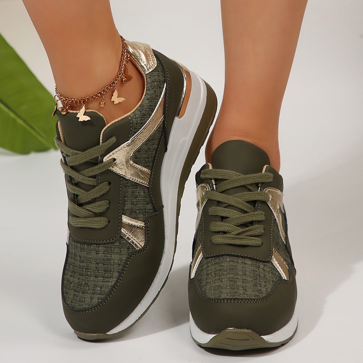 Plus Size Round Toe Retro Sports Shoes for Women Spring and Autumn Fashion New Thick Sole Casual Women's Shoes - Image 4