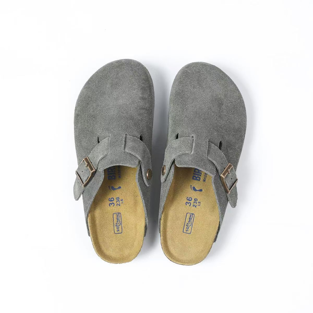 Genuine Leather Round Toe Hidden Heel Closed-Toe Sandals for Women Autumn and Winter Outdoor Wear BK Shoes - Image 10