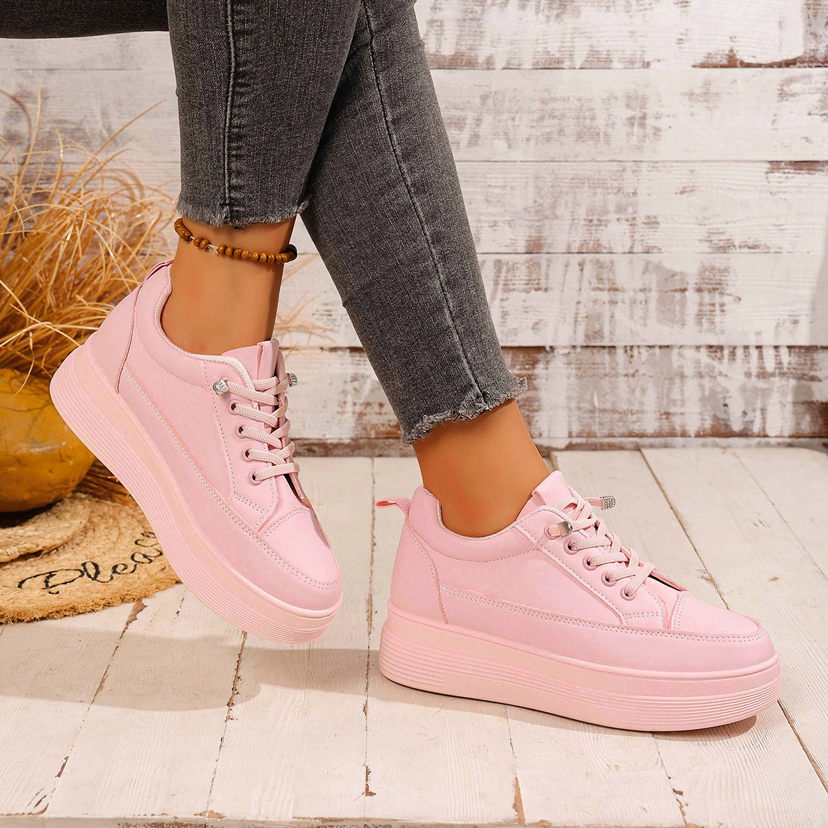 Thick soled height increasing board shoes - Image 3