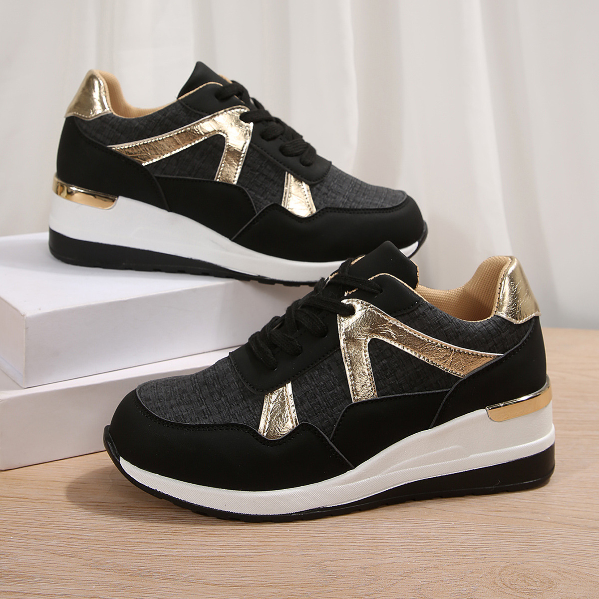 Plus Size Round Toe Retro Sports Shoes for Women Spring and Autumn Fashion New Thick Sole Casual Women's Shoes - Image 6