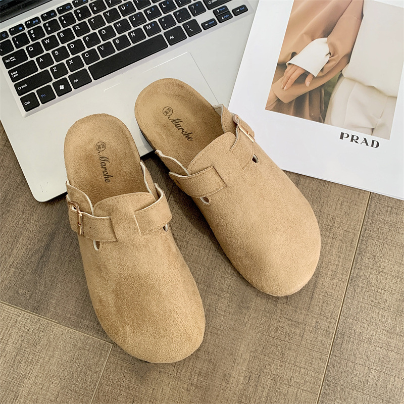 Thick-soled Half-drag Retro Unique Lazy Outdoor Unisex Slip-on Closed-toe Sandals - Image 8