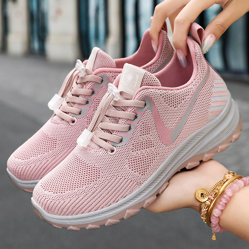Women's Summer Travel Shoes - Breathable and Comfortable Walking Shoes for Middle-aged and Elderly with Soft Sole Running Shoes for Outdoor Sports - Image 4