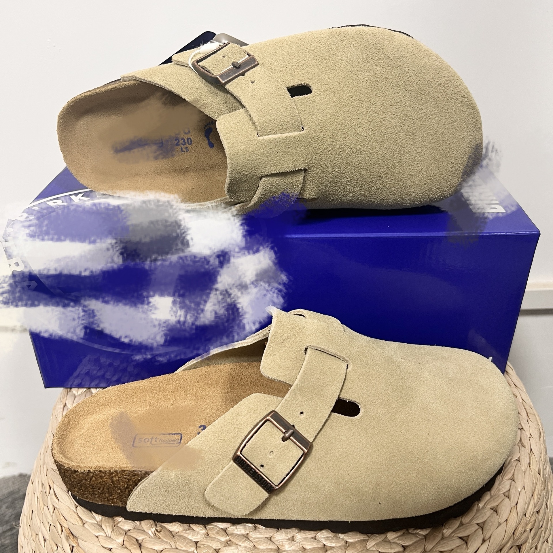 Genuine Leather Round Toe Hidden Heel Closed-Toe Sandals for Women Autumn and Winter Outdoor Wear BK Shoes - Image 20