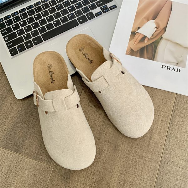 Thick-soled Half-drag Retro Unique Lazy Outdoor Unisex Slip-on Closed-toe Sandals - Image 7